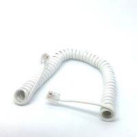 Flexible 6Ft 1.8M Male RJ11 ephone Handset Phone Extension Cord Cable Black White