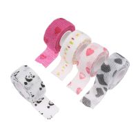 2.5x4cm Self Adhesive Wrap Tape Medical Therapy Elastic Bandage Knee Protector 1X Sports Colorful Printed Finger Joints Pet Tape