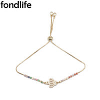 Fashion Gold Color Princess Crown Charm Bracelet Rope Chain Adjustable Cute Pendant Link Bangle For Women Kids Jewelry Present