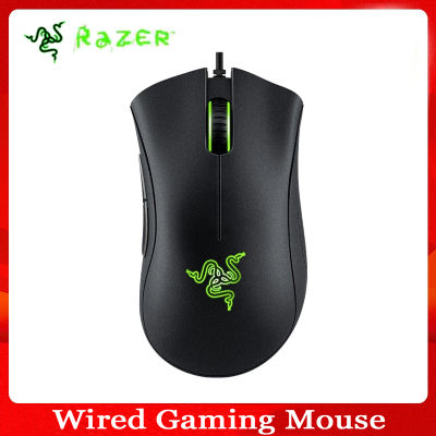 เมาส์สำหรับเล่นเกมRazer DeathAdder Essential Wired Gaming Mouse Mice 6400DPI Optical Sensor 5 Professional Gaming Mouse for Laptop PC Gamer Gaming Mice Ergonomic Mouse เม้าส์สำหรับเล่นเกมส์ การเล่นเกม เมาส์