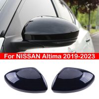 สำหรับนิสสันอัลติมา2019-2023 Sentra/Sylphy 2020-2023เคสโทรศัพท์กระจกกระจกมองหลังรถยนต์เคสโทรศัพท์กระจกขอบกรอบโครเมี่ยมตกแต่งไฟท้ายหมวกแก๊ปมีปีก