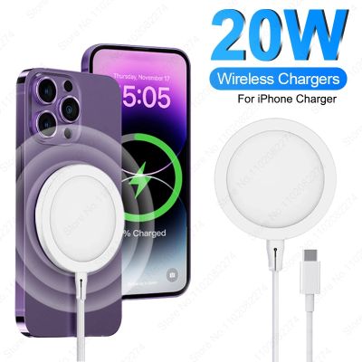 For Apple PD 20W Fast Charging Original Macsafe Charger For iPhone 14 11 12 13 Pro Max Plus USB Type C Magnetic Wireless Charger