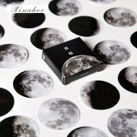 45 Pcs/box natural colour Moon Planet paper sticker decoration stickers DIY for craft diary scrapbooking planner label sticker Stickers  Labels