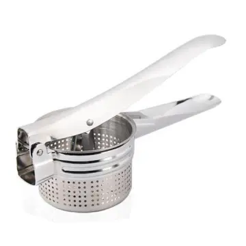 Stainless Steel Cheese, Potato Ricer, Masher, Presser With 3 Discs