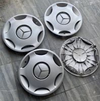 ผ่านการใช้ 4อัน ฝาครอบล้อ 15" Mercedes Benz เบนซ์ ฝาครอบล้อ ดุม ดุมรถ ดุมล้อ ดุมแม็ก แม็ก ฝาล้อ ฝาแม็ก ฝาครอบล้อ โลโก้ center cap c class