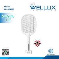 WELLUX WLMS988 ไม้ตียุงและแมลงไฟฟ้า แบบชาร์จพร้อมไฟดักสีม่วง ( สินค้าใหม่แกะกล่อง รับประกัน 1 ปี)