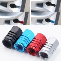 Aluminum Alloy Car Wheel Tire Valve Caps Tyre Rim Stem Covers Airdust Waterproof For Automobiles Motorcycles Trucks Bikes Adhesives  Tape