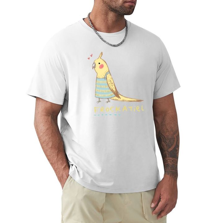 เสื้อยืด-frockatiel-เสื้อเสื้อผ้าฮิปปี้แมวเสื้อยืดผู้ชาย