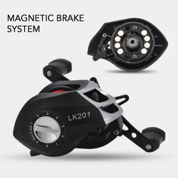 Lixada 12+1 Ball Bearings Baitcasting Reel Fishing Fly High Speed Fishing  Reel with Magnetic Brake System