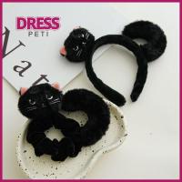 PETI DRESS ชุดคอสตูม ที่คาดผมหูแมว ล้าง/แต่งหน้า ตุ๊กตาผ้าพลัฌ ห่วงรัดผม น่ารักน่ารักๆ เครื่องประดับสำหรับตกแต่ง ที่คาดผมหู คริสต์มาสฮาโลวีน