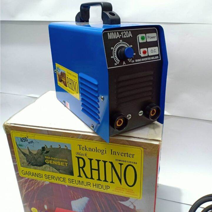 New Promo Mesin Las Rhino A Travo Listrik Inverter Mma Ampere Welding Machine Black Rino