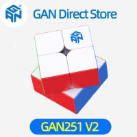 Original Gan251 V2 Speed cube Stickerless GAN251V2 2X2 speedcube 2X2X2 Professional Magic Cube Toys for Children Brain Teasers