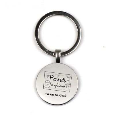 "Te Quiero Papa" Key Chain "Targeta Papa" Pendant Key Chain Jewelry The Best FatherS Day Gift For Dad Key Chains