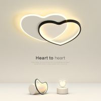 [COD] ceiling led bedroom main heart-shaped creative room modern simple warm romantic