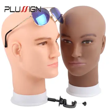 Bald Mannequin Head Hats Glasses Displaying Wigs Making Practicing Manikin  Pvc Head Model