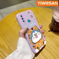 YIWESAN เคสสำหรับ Vivo Z1 Pro เคส Z5x ลายการ์ตูนโดราเอมอนที่สร้างสรรค์เคสโทรศัพท์ดีไซน์ใหม่แบบบางเพื่อการป้องกันขอบสี่เหลี่ยมเคสนิ่มเคสปลอกซิลิโคนเคสกันกระแทก