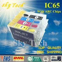 ชุดตลับหมึกว่างเปล่าเติมได้สำหรับ IC65 IC61เหมาะสำหรับ Epson PX-673F 1600F 1200 1700F กับชิปโค้ง53