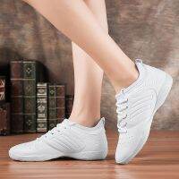 Lightweight White Soft Athletics Dance Shoes Women Comfortable Gym Aerobics Sneakers Girls Ladies Training Cheerleading Shoes