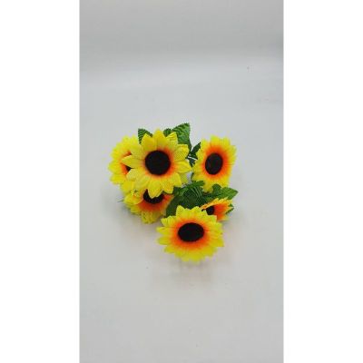 ดอกทานตะวัน(2ช่อ) ดอกไม้ปลอม ดอกไม้เทียม ดอกไม้สีเหลือง