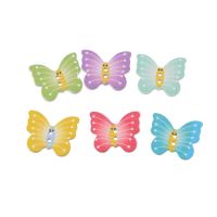 Free Shipping Retail 10Pcs Random Mixed Colorful 2 Holes Pattern Wood Bottons Animal Lovely Cartoon Butterfly Buttons 25x21mm