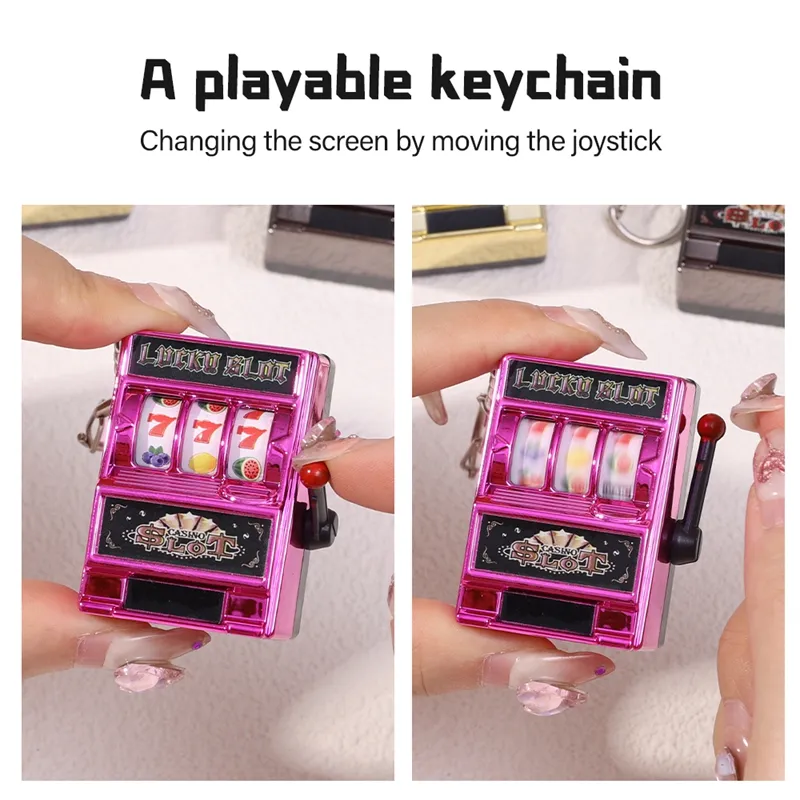 Keychain Toy Fruit Machine Slot Machine, Pendant Accessories