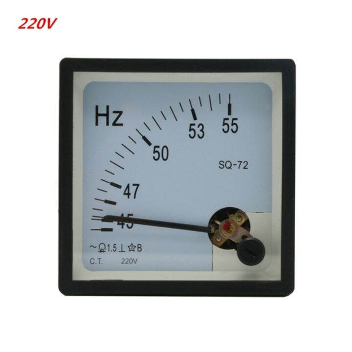 AC 100V 220V 380V Analog Panel Frequency Meter Tester Gauge Hertz ...