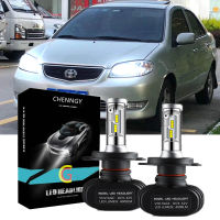 Accessories สำหรับโตโยต้า Vios NCP42 2003 2004 - 2007-2Pcs ไฟฉายคาดศีรษะ LED ไฟหน้าหลอดไฟ Beam อุปกรณ์เสริม