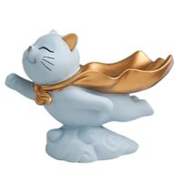 Cute Cat Resin Figurine Storage Tray Home Decoration Statue Living Room Decor Ornament Art Sculpture Crafts Gifts