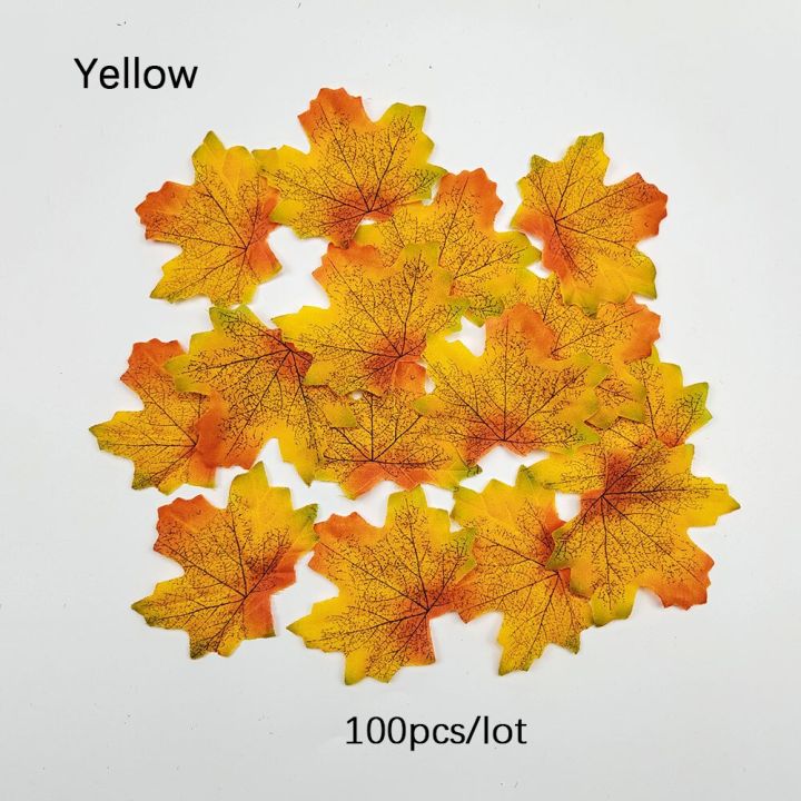 100pcs-8cm-artificial-silk-maple-leaves-fake-autumn-leaves-diy-handmade-scrapbooking-garland-wedding-halloween-decoration-spine-supporters
