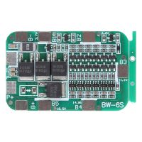 [ขายร้อน] 6S 15A 24V BMS ป้องกันบอร์ด PCB สำหรับ6แพ็คลิเธียมไอออน18650เซลล์แบตเตอรี่