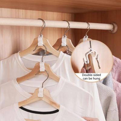 Hanger Connection Hook Can Be Superimposed Multi-functional Hook Clothes Wardrobe Storage Hanger Space Household P5G1