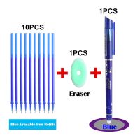 5/8/12/ชิ้นชุดปากกาหมึกเจลมหัศจรรย์ปากการีฟิลลบได้หมึกเติมเครื่องเขียนสีฟ้าหมึกเจลลบได้ปากกาโรงเรียนปากกาอุปกรณ์สำนักงาน