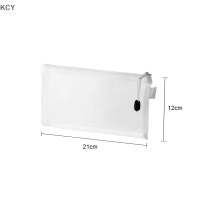 KCY กระเป๋าซิป A4 A5 A6ตาข่ายกระเป๋าใส่เอกสารกันน้ำมีซิปโฟลเดอร์แฟ้มเอกสารอุปกรณ์สำนักงานโรงเรียนกล่องดินสอ1ชิ้นกระเป๋าเครื่องสำอางแต่งหน้า