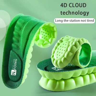 PU Feet Sole Soft Orthopedic Sport Insoles for Breathable Shock Absorption Running Shoes Pad for Men Women Arch Support Insole Shoes Accessories