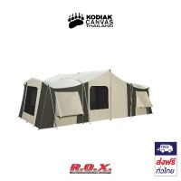 KODIAK CANVAS 26 X 8 FT. GRAND CABIN WITH AWNING เต็นท์แคมป์ปิ้ง เต็นท์นอน เต็นท์ผ้าแคนวาส