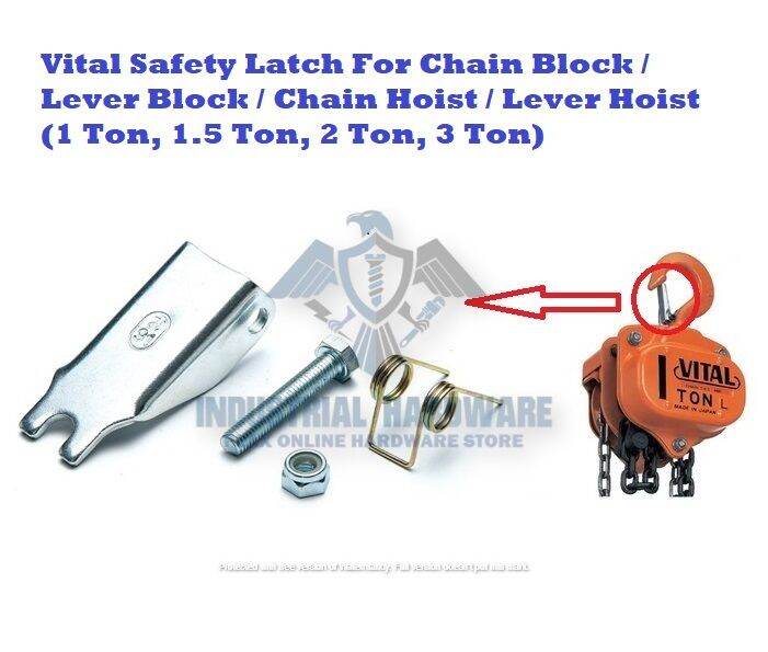 Vital Safety Latch For Chain Block / Lever Block / Chain Hoist / Lever