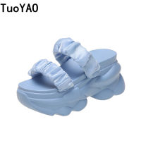 Platform Slippers Sandals New Women Solid Color Thick Sole Slippers Woman Chunky Slides Summer Casual Beach Slides Zapatos Mujer