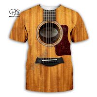 2023 newguitar Art เครื่องดนตรี3D พิมพ์แฟชั่น T เสื้อ unisex hip hop สไตล์ portert