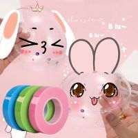 ₪∋℡ 100CM Transparent Double Sided Tape Nano Tape High Sticky Reusable Adhesive Tape DIY Craft Pinch Toy Making Blowing Bubble