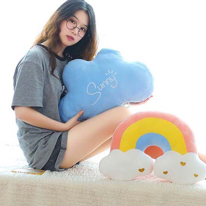 Kawaii Rainbow Sunshine Cloud Plush