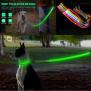 Đèn LED phát sáng dây dắt chó có thể sạc qua USB họa tiết cún cưng nhấp