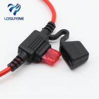 2pcs Waterproof Mini Small Medium In-Line Auto Fuse Holder 16AWG 2pcs Fuse Inserts 2A 3A 5A 7.5A 10A 15A 20A 25A 30A 35A 40A