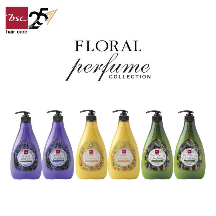 BSC HAIR CARE Floral Perfume Collection Omega Olive Oil 750 ml แชมพู