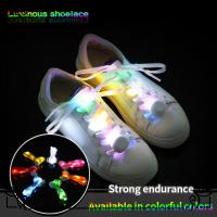 YUYU เชือกผูกรองเท้าขี้เกียจรองเท้าผ้าใบมีเชือกผูกขึ้นสายแท่งเรืองแสงแสงแฟลชเชือกรองเท้ากีฬาเชือกผูกรองเท้าเชือกรองเท้า LED เชือกรองเท้าสะท้อนแสง