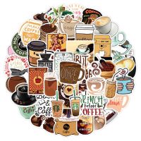 ✆ 10/30/50PCS Retro Cartoon Coffee Drinks Stickers DIY Diary Phone Laptop Luggage Skateboard Graffiti Decals Fun for Kid Toys Gift