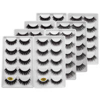 wholesale lashes102050100 boxes mink eyelashes 5 pairs natural false eyelashes thick fluffy faux cils Lashes In Bulk G6