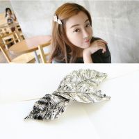 [COD] handmade hair accessories retro tree leaf clips and spring bangs side clips wholesale