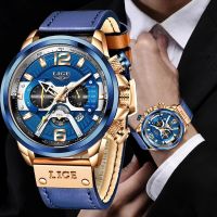 ZZOOI LIGE  Men’s Watches Top Brand Big Sport Watch Luxury Men Military Waterproof  Quartz Wrist Watches Chronograph Male Clock