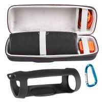 Newest 2 in 1 EVA Carry Zipper Storage Box Bag Silicone Case Cover for JBL Charge 4 Bluetooth Speaker for JBL Charge 4 Case