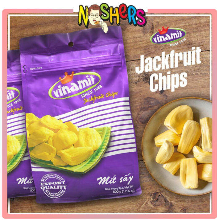 Noshers Vinamit Dried Jackfruit Chips Ready to Eat Pure and Natural Dried Jackfruit Chips Super